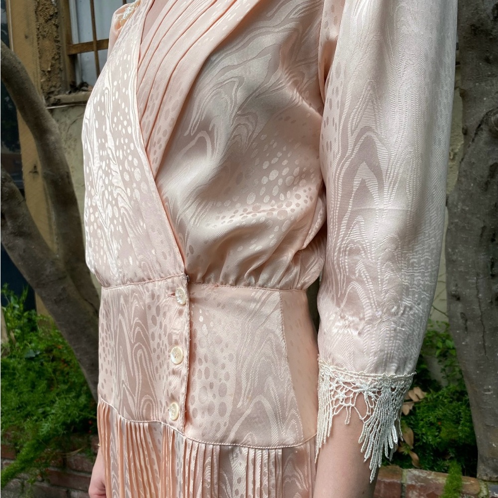 Vintage Peach Nilani Petite 60s Dress